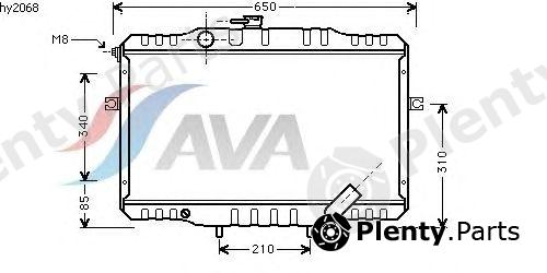  AVA QUALITY COOLING part HY2068 Radiator, engine cooling