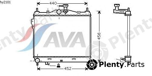  AVA QUALITY COOLING part HY2101 Radiator, engine cooling