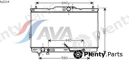  AVA QUALITY COOLING part HY2114 Radiator, engine cooling