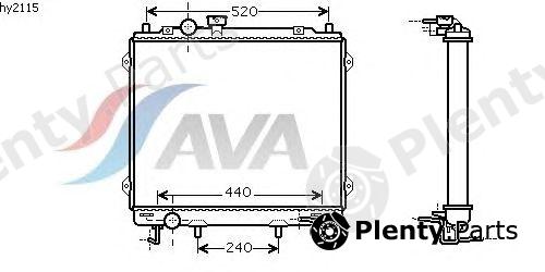 AVA QUALITY COOLING part HY2115 Radiator, engine cooling