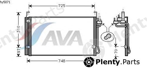  AVA QUALITY COOLING part HY5071 Condenser, air conditioning