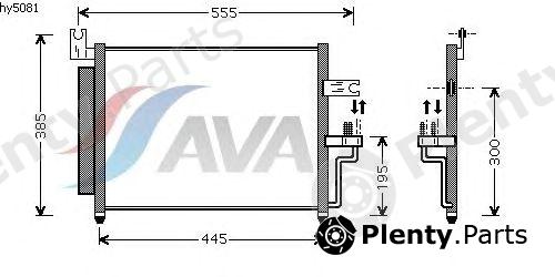 AVA QUALITY COOLING part HY5081 Condenser, air conditioning
