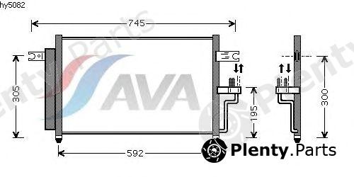  AVA QUALITY COOLING part HY5082 Condenser, air conditioning