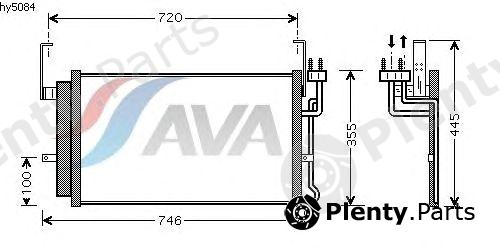  AVA QUALITY COOLING part HY5084 Condenser, air conditioning
