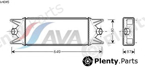  AVA QUALITY COOLING part IV4045 Intercooler, charger