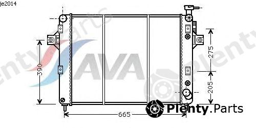 AVA QUALITY COOLING part JE2014 Radiator, engine cooling
