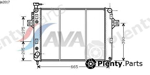  AVA QUALITY COOLING part JE2017 Radiator, engine cooling