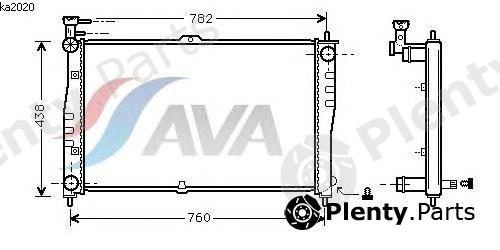  AVA QUALITY COOLING part KA2020 Radiator, engine cooling