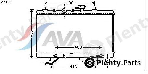  AVA QUALITY COOLING part KA2035 Radiator, engine cooling