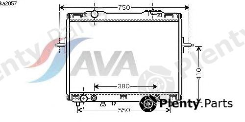  AVA QUALITY COOLING part KA2057 Radiator, engine cooling