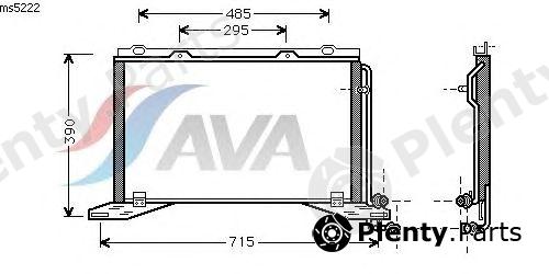  AVA QUALITY COOLING part MS5222 Condenser, air conditioning