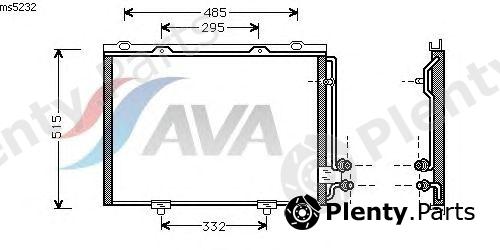  AVA QUALITY COOLING part MS5232 Condenser, air conditioning