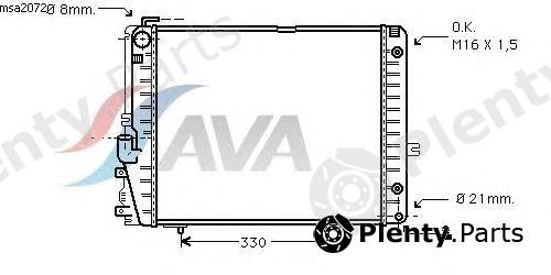  AVA QUALITY COOLING part MSA2072 Radiator, engine cooling