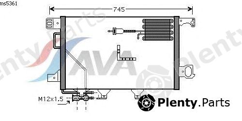  AVA QUALITY COOLING part MSA5361 Condenser, air conditioning