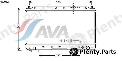  AVA QUALITY COOLING part MT2082 Radiator, engine cooling