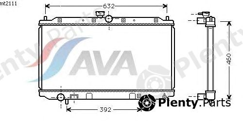  AVA QUALITY COOLING part MT2111 Radiator, engine cooling