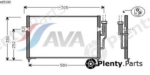  AVA QUALITY COOLING part MT5100 Condenser, air conditioning