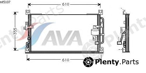  AVA QUALITY COOLING part MT5107 Condenser, air conditioning