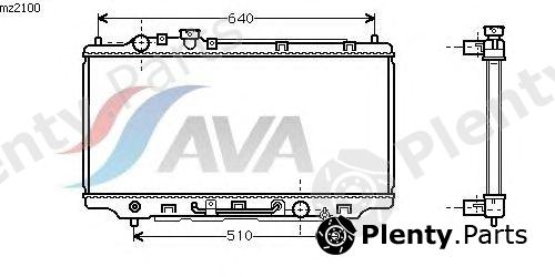  AVA QUALITY COOLING part MZ2100 Radiator, engine cooling