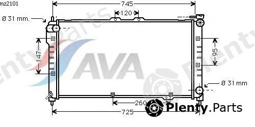  AVA QUALITY COOLING part MZ2101 Radiator, engine cooling