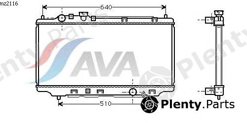  AVA QUALITY COOLING part MZ2116 Radiator, engine cooling