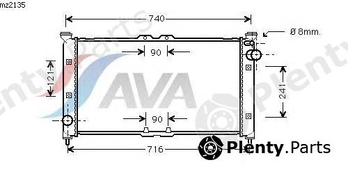  AVA QUALITY COOLING part MZ2135 Radiator, engine cooling