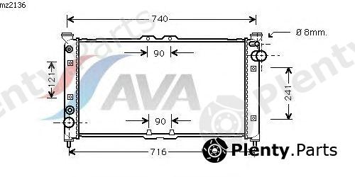  AVA QUALITY COOLING part MZ2136 Radiator, engine cooling