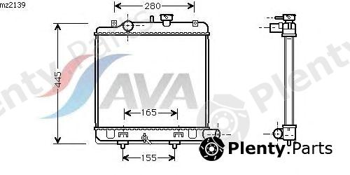  AVA QUALITY COOLING part MZ2139 Radiator, engine cooling