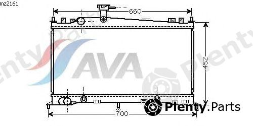  AVA QUALITY COOLING part MZ2161 Radiator, engine cooling