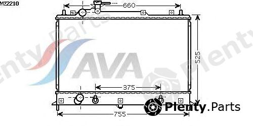  AVA QUALITY COOLING part MZ2210 Radiator, engine cooling