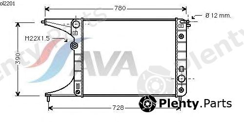  AVA QUALITY COOLING part OL2201 Radiator, engine cooling