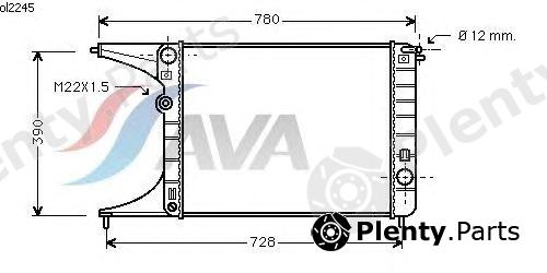 AVA QUALITY COOLING part OL2245 Radiator, engine cooling