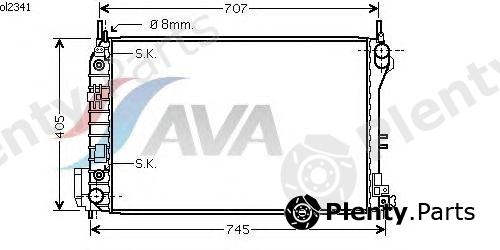  AVA QUALITY COOLING part OL2341 Radiator, engine cooling