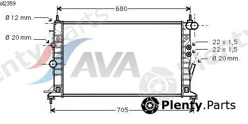  AVA QUALITY COOLING part OL2359 Radiator, engine cooling