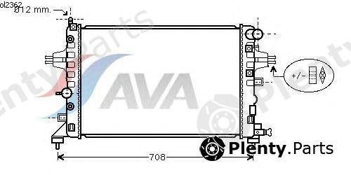  AVA QUALITY COOLING part OL2362 Radiator, engine cooling