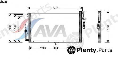  AVA QUALITY COOLING part OL5268 Condenser, air conditioning