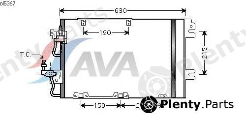 AVA QUALITY COOLING part OL5367 Condenser, air conditioning
