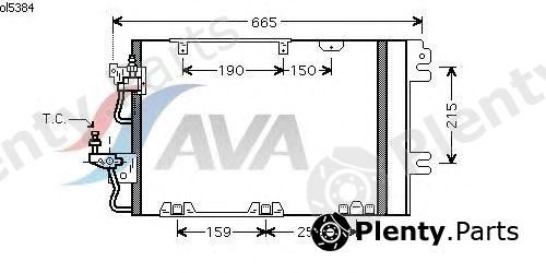 AVA QUALITY COOLING part OL5384 Condenser, air conditioning