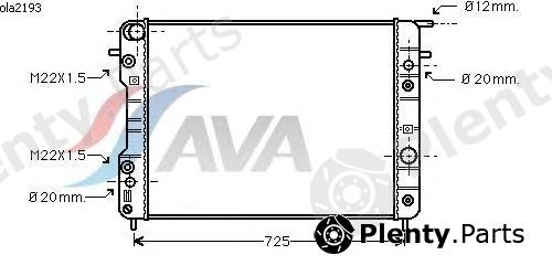  AVA QUALITY COOLING part OLA2193 Radiator, engine cooling