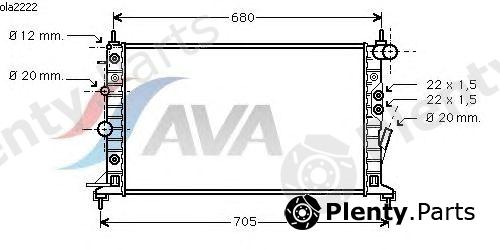  AVA QUALITY COOLING part OLA2222 Radiator, engine cooling
