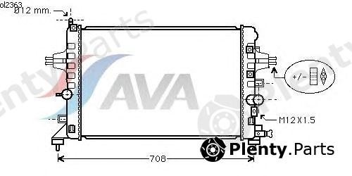  AVA QUALITY COOLING part OLA2363 Radiator, engine cooling