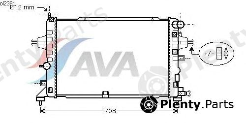  AVA QUALITY COOLING part OLA2381 Radiator, engine cooling