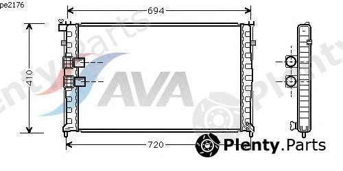  AVA QUALITY COOLING part PE2176 Radiator, engine cooling