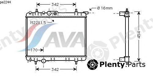  AVA QUALITY COOLING part PE2244 Radiator, engine cooling