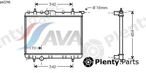  AVA QUALITY COOLING part PE2246 Radiator, engine cooling