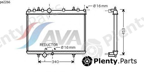  AVA QUALITY COOLING part PE2266 Radiator, engine cooling