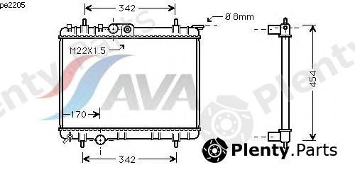  AVA QUALITY COOLING part PEA2205 Radiator, engine cooling
