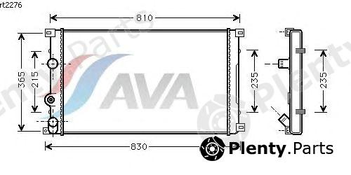  AVA QUALITY COOLING part RT2276 Radiator, engine cooling