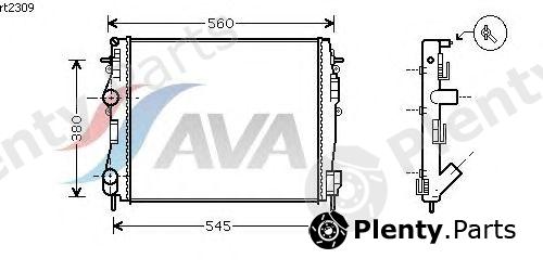  AVA QUALITY COOLING part RT2309 Radiator, engine cooling