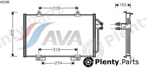  AVA QUALITY COOLING part RT5188 Condenser, air conditioning